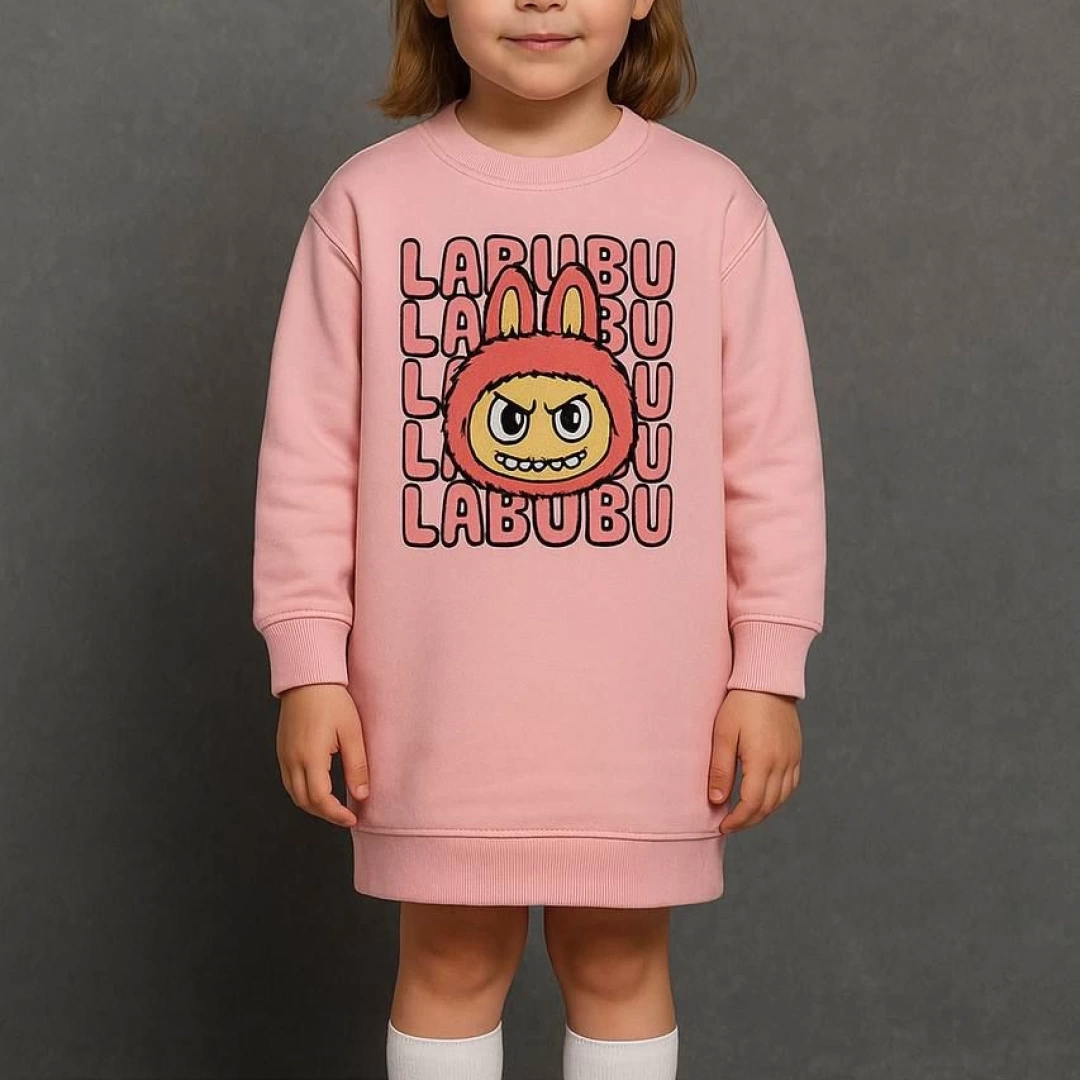 Pembe Labubu Elbise