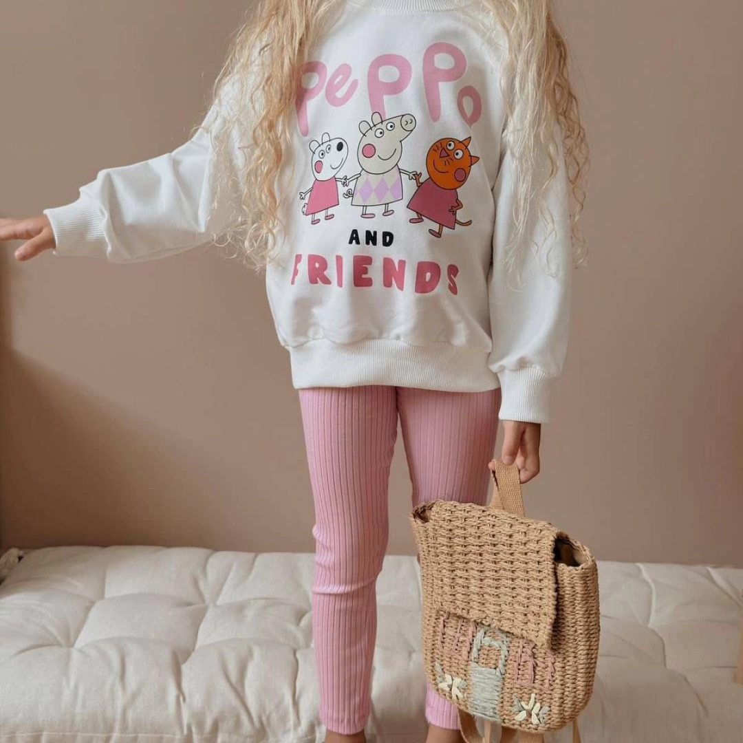 Pembe Peppa Tayt Takım