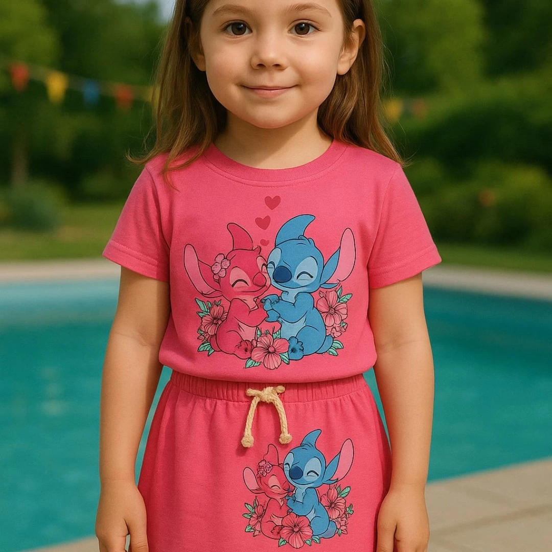 Pembe Stich Etek Takım