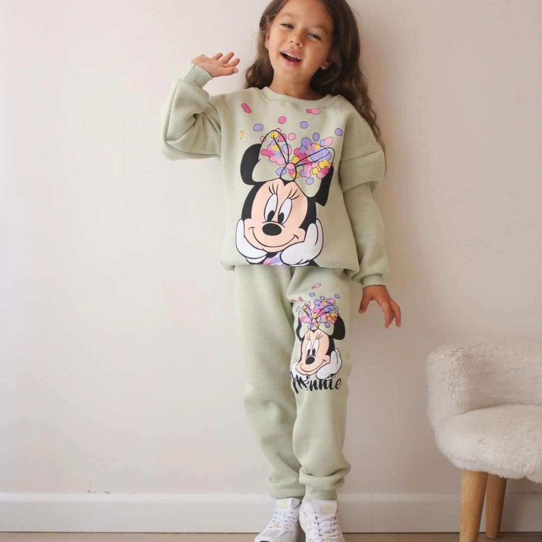 Su Yeşili Minnie Eşofman Takım