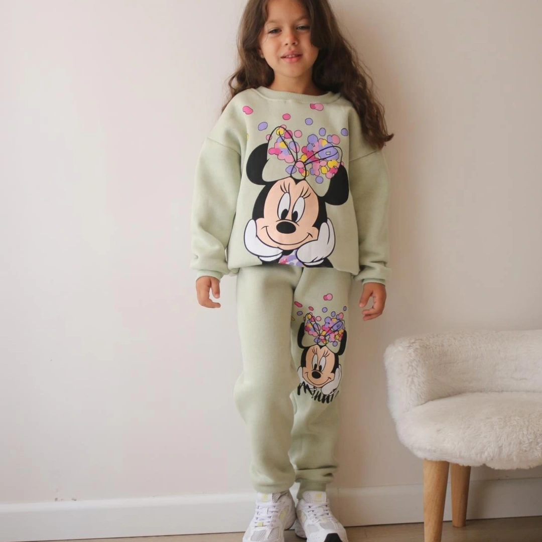 Su Yeşili Minnie Eşofman Takım