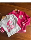 Fuşya Barbie 2li Ceket Takım