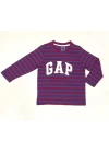 GAP Bordo Çizgili Uzun Kollu T-Shirt