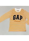 GAP Sarı Çizgili Uzun Kollu T-Shirt