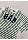 GAP Yeşil Çizgili Uzun Kollu T-Shirt