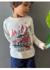 İtfaiye Arabalı Uzun Kollu T-Shirt