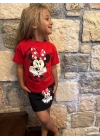 Kırmızı Minnie Etek Takım