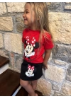 Kırmızı Minnie Etek Takım