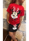 Kırmızı Minnie Etek Takım
