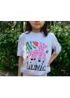 Lila Desenli T-Shirt