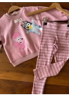 Pembe Çizgili Bluey Takım