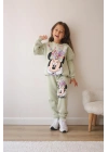 Su Yeşili Minnie Eşofman Takım
