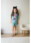 Yeşil Minnie Şort Takım