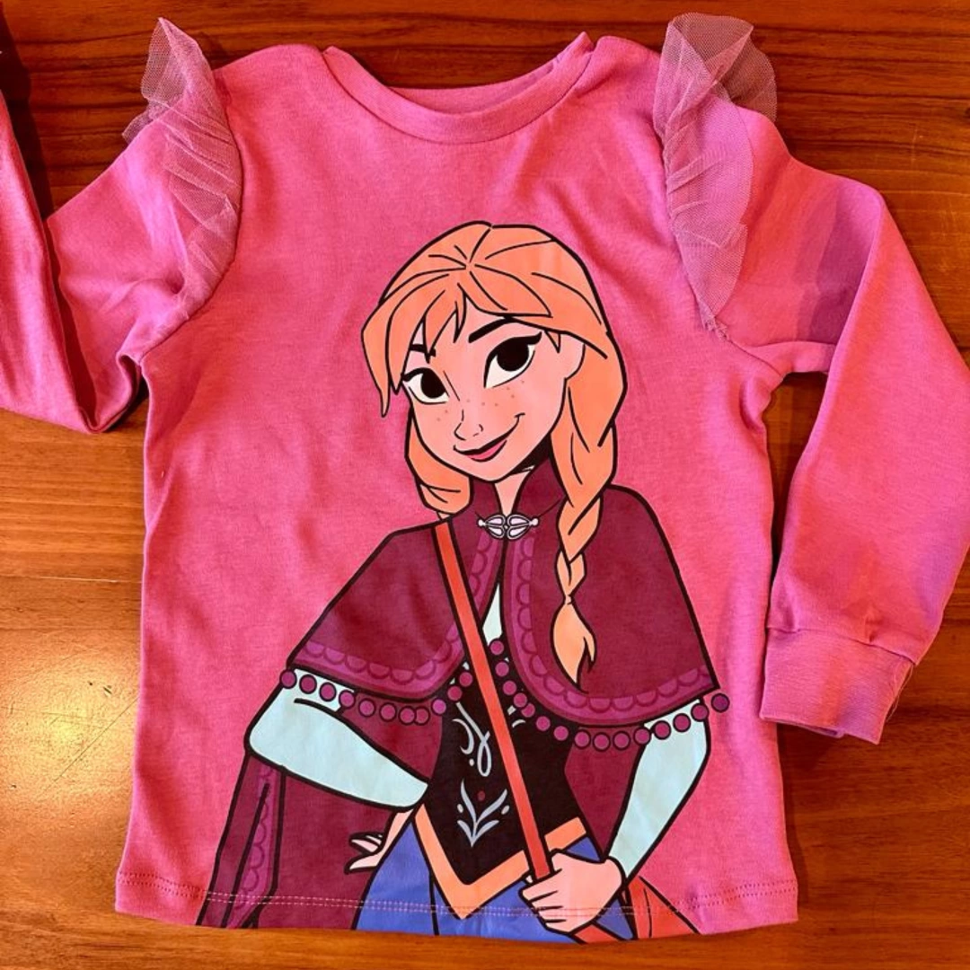 Frozen Anna Uzun Kollu T-Shirt