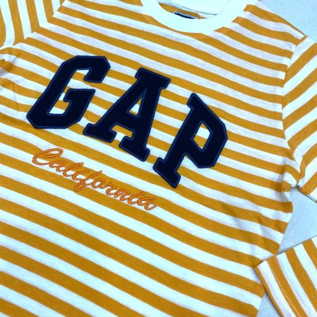 GAP Sarı Çizgili Uzun Kollu T-Shirt