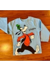 Goofy Nakışlı Uzun Kollu T-Shirt