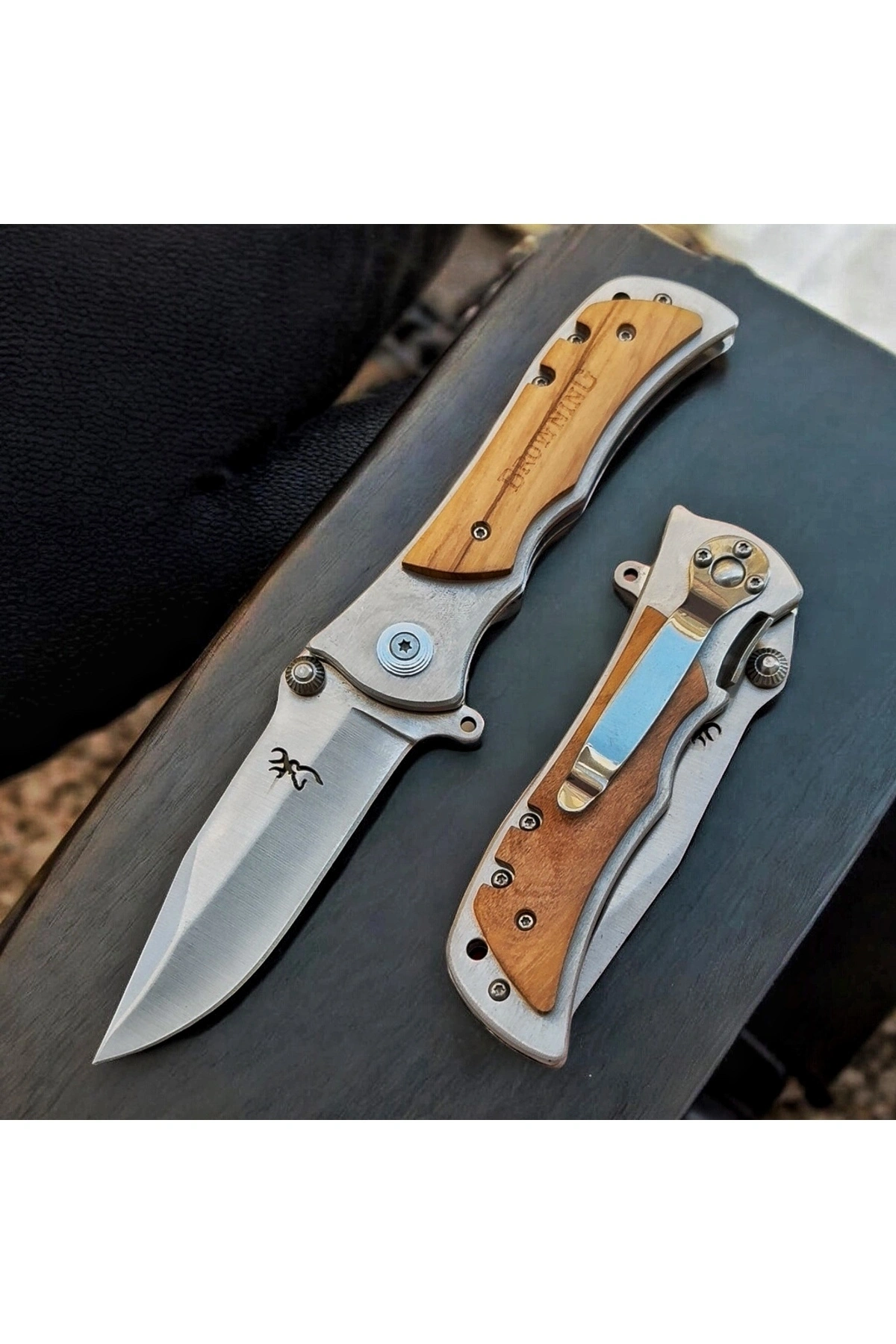 BROWNİNG AHSAP KABZE 21 CM CELİK ÇAKI