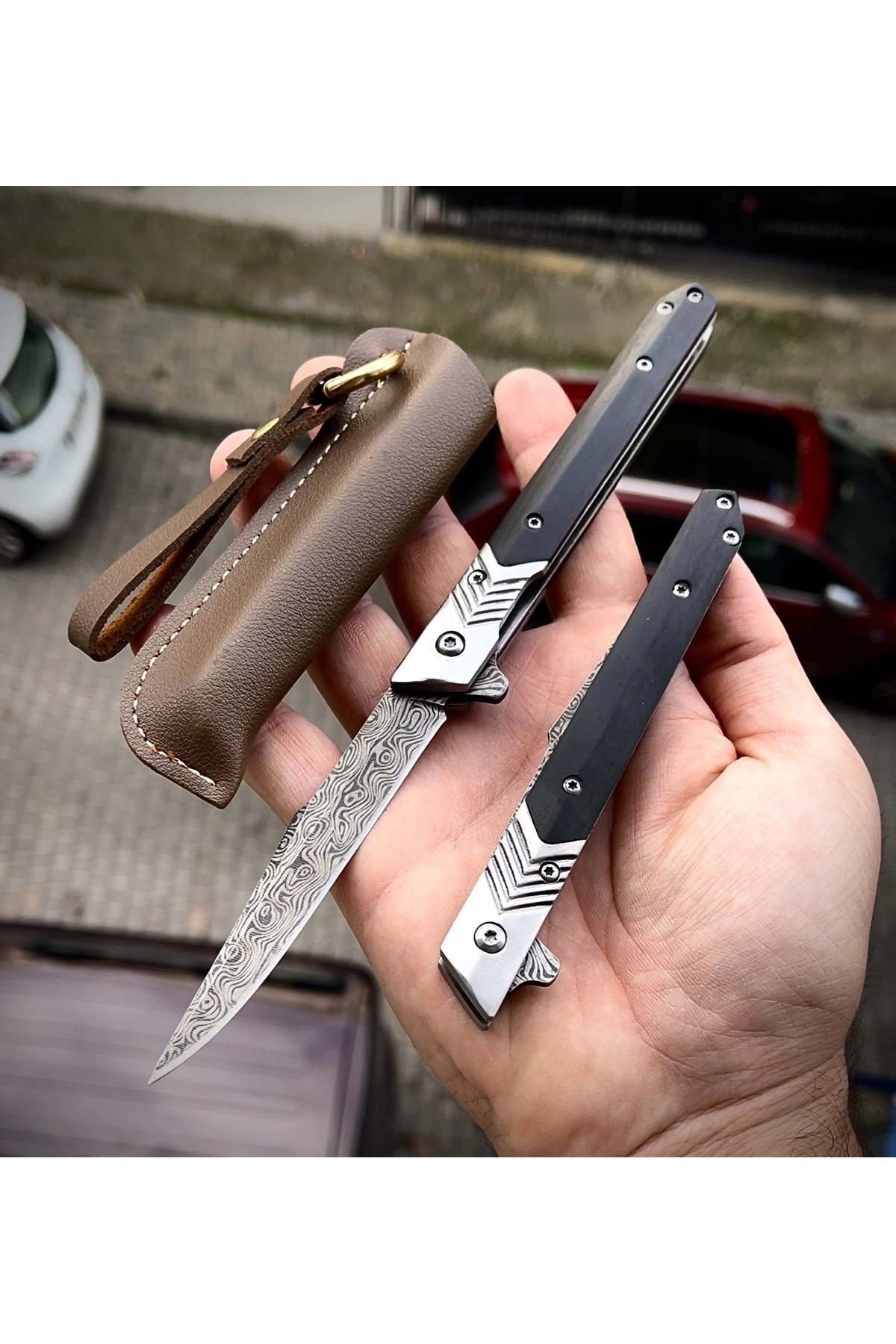 M390 SİYAH AHSAP DAMASCUS