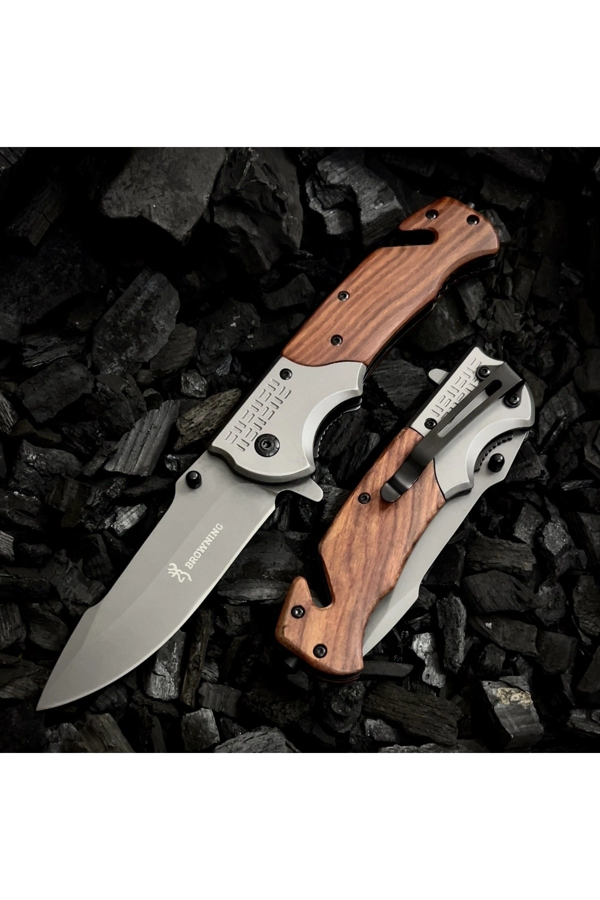 BROWNİNG AHSAP KEMER KESMELİ KAMP ÇAKISI 21CM