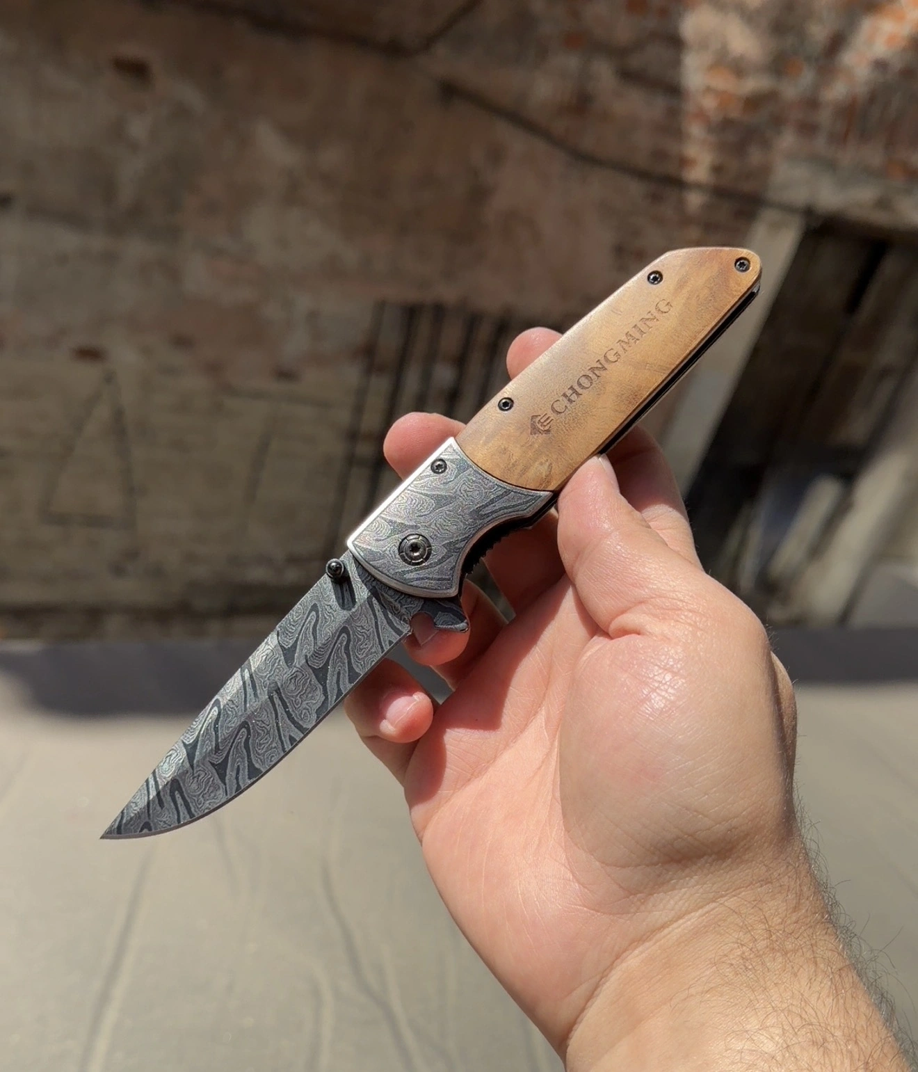 Chongming Ahsap Kabze Çakı 21cm