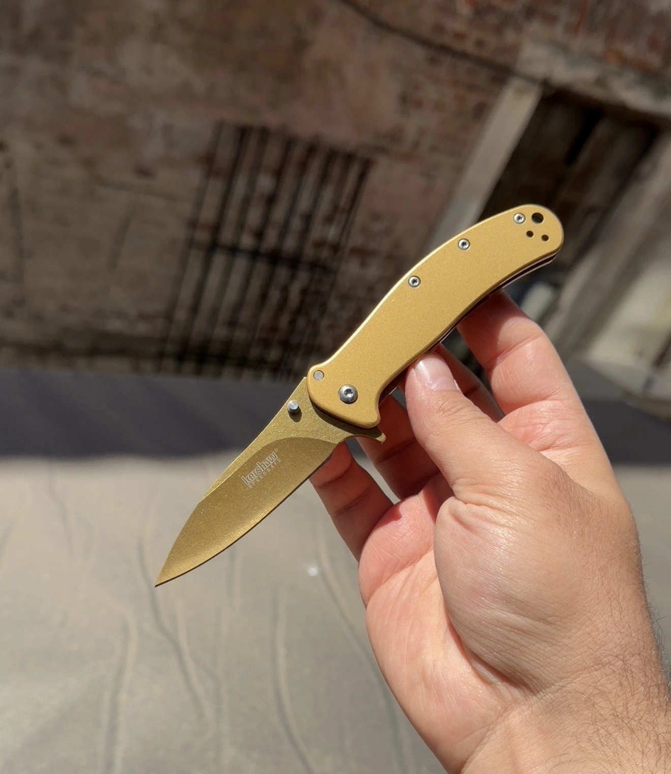 Kershaw Titanyum Gold Çakı 16cm