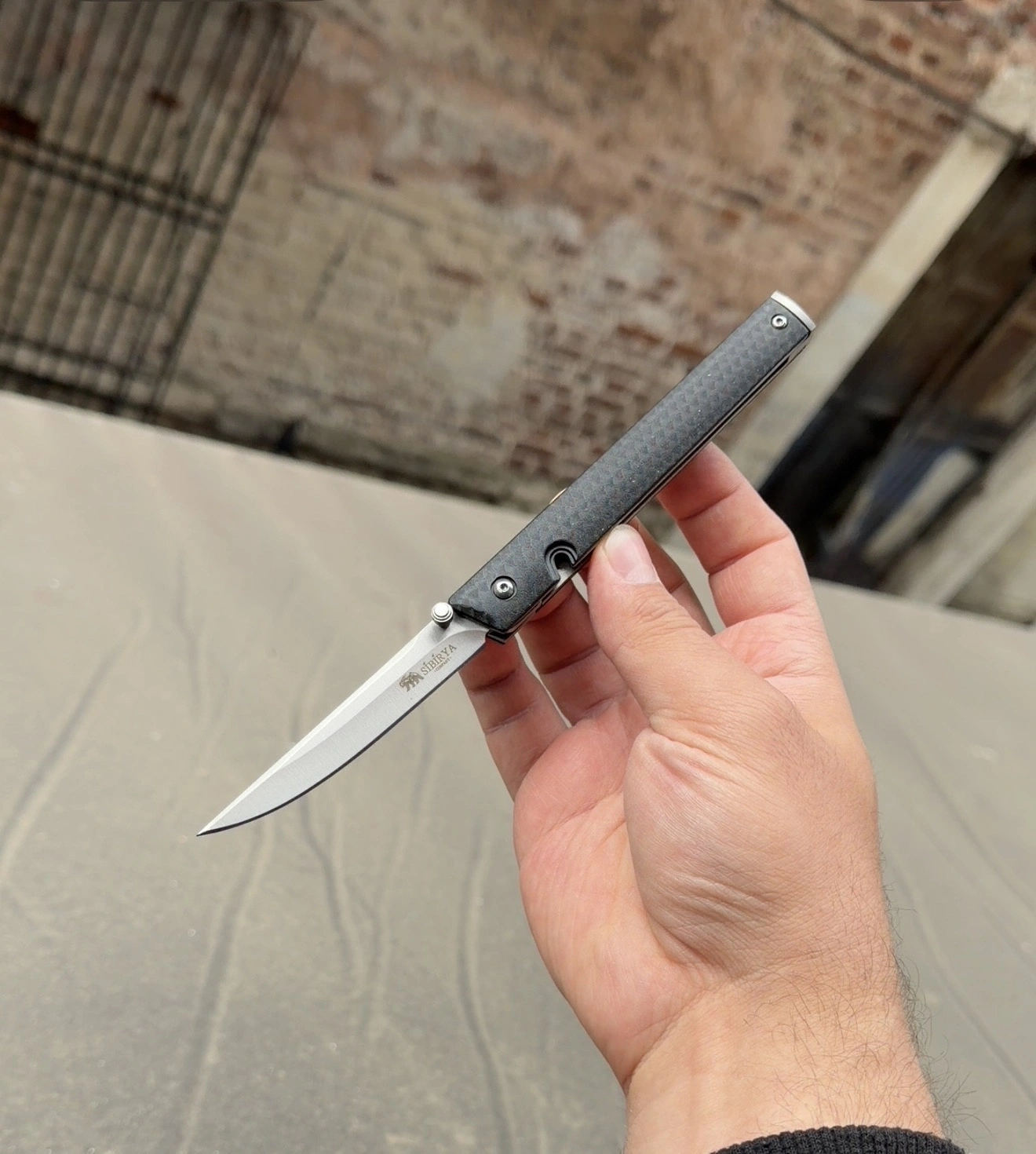 Sibirya Gümüş İnce 21cm Çakı