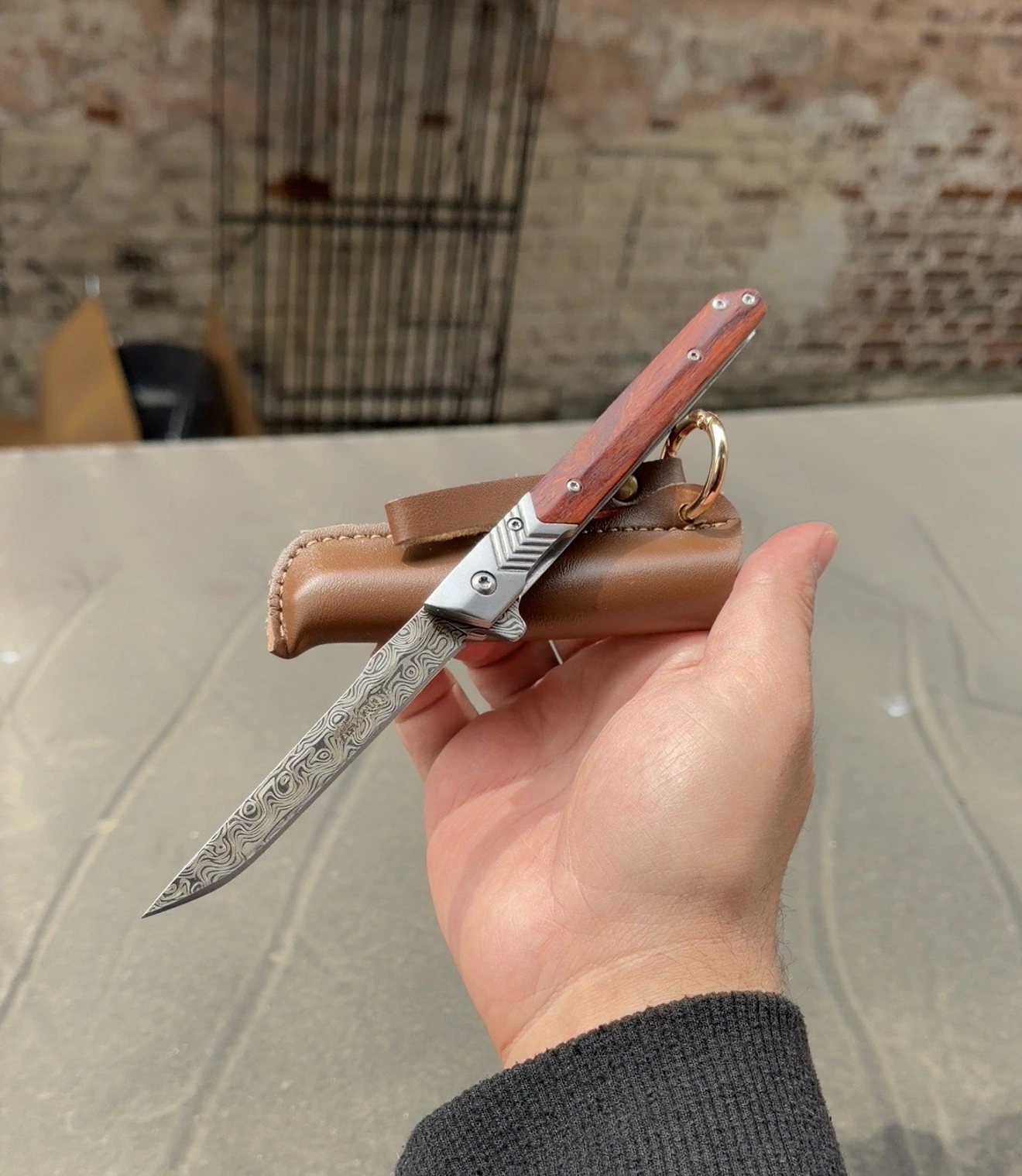 Sibirya M390 Ahsap kılıflı 21 cm