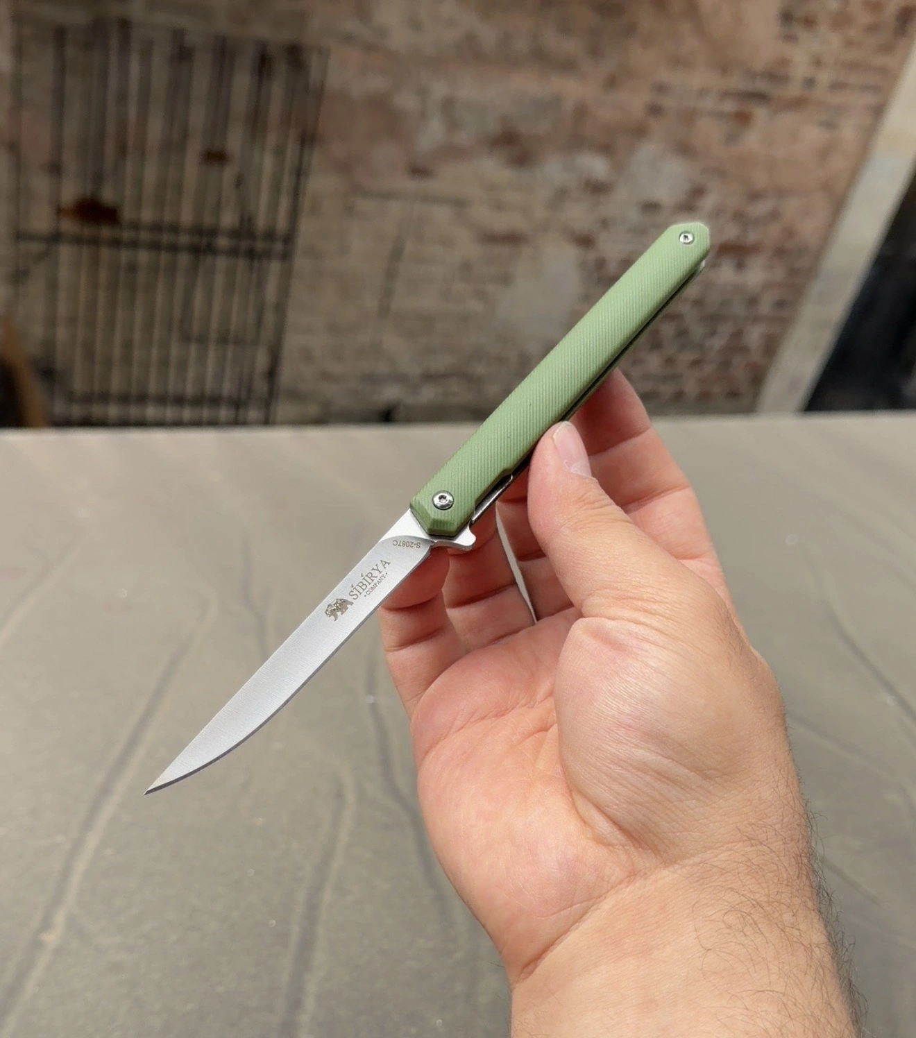 Sibirya 2087C Yeşil Plastik Kabze 20cm