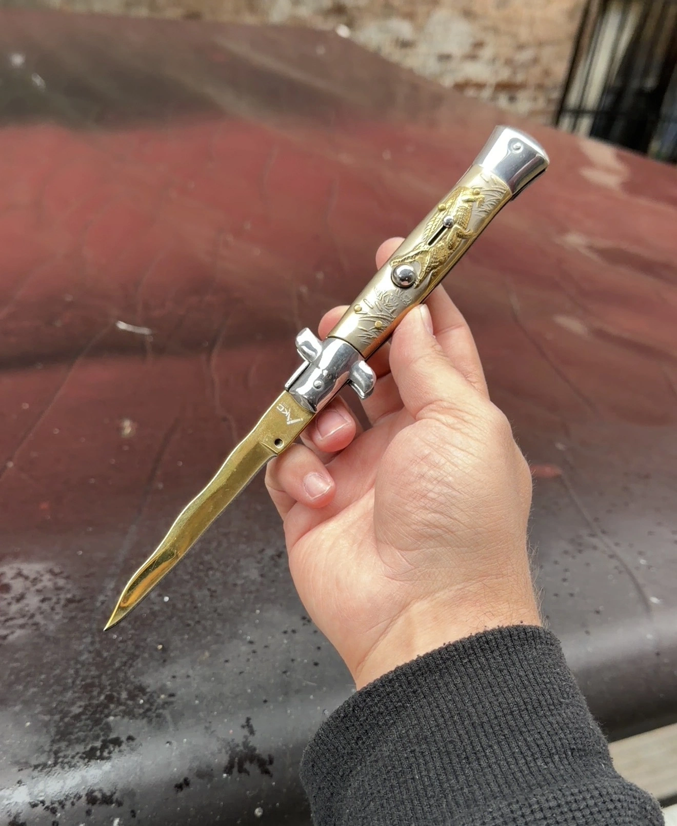 AKC 24 CM TİMSAH GOLD YILAN AĞIZLI
