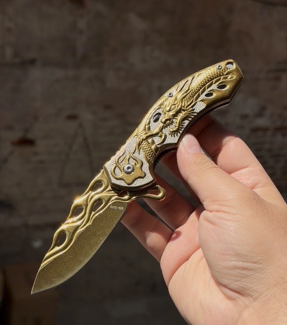 ES1010 Ejder Kabartmalı Çakı 20cm