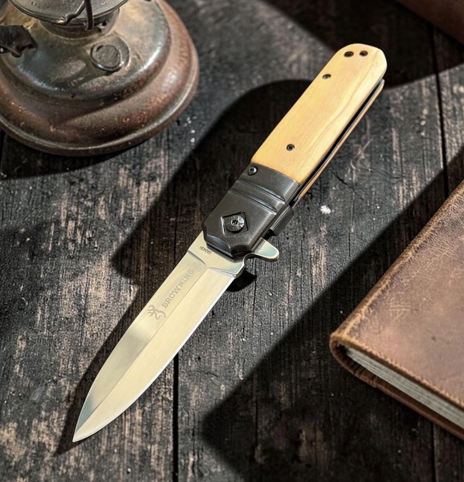 Browning DA343 Ahsap Kabze 21cm Çakı