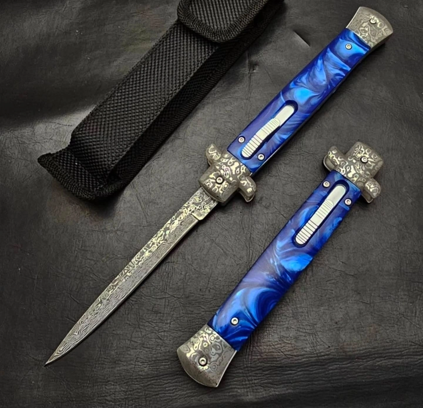 AKC TANK 28CM MAVİ DAMASCUS