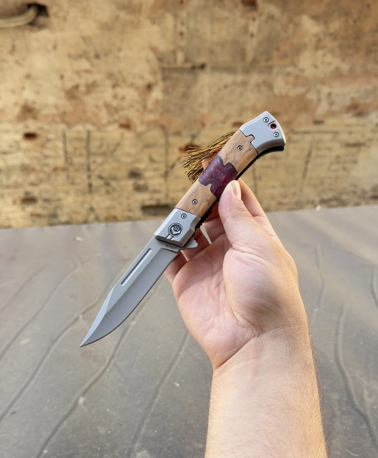 Chongming CM138 Pleksi Ahsap Kabze 22cm