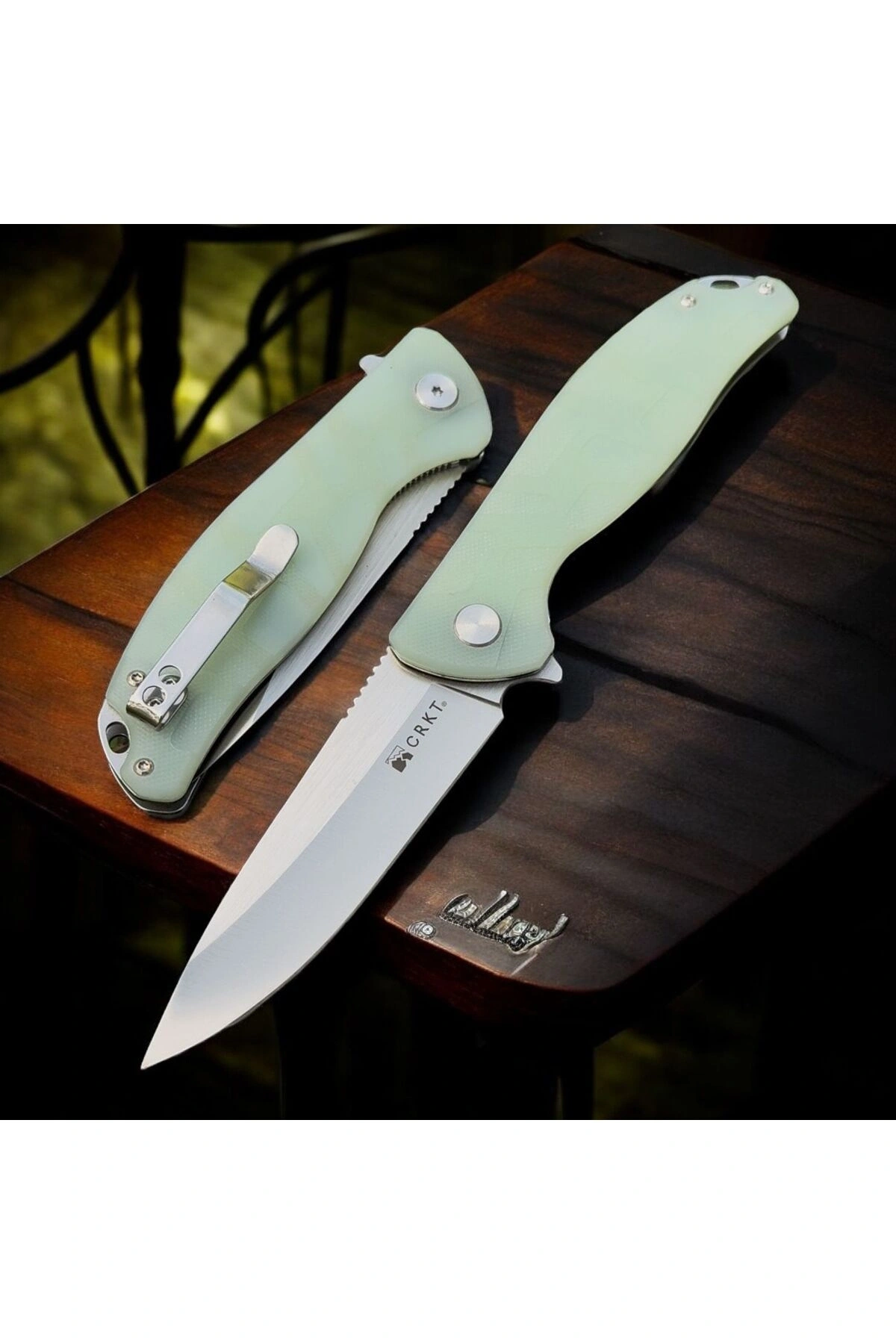 CRKT TURKUAZ MİKA KABZE PASLANMAZ ÇAKI 20 CM