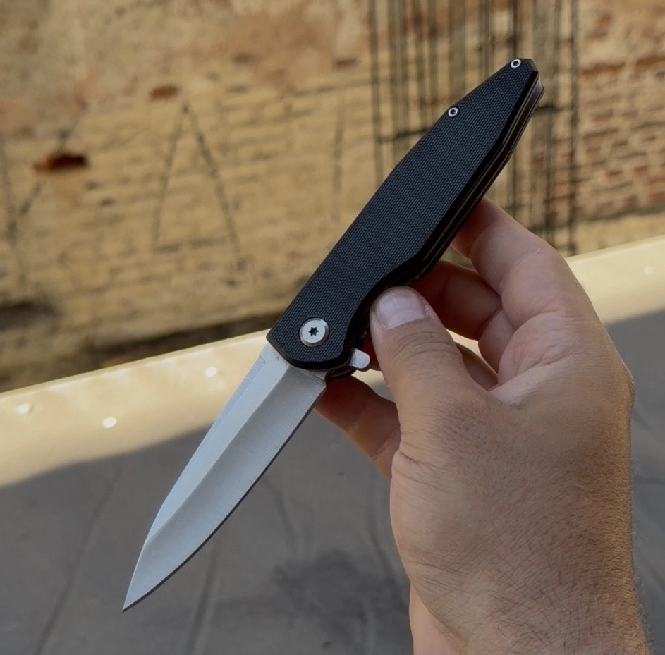 D2 ÇELİK / 1091BK SİYAH KABZE KALİTELİ ÇAKI 21CM