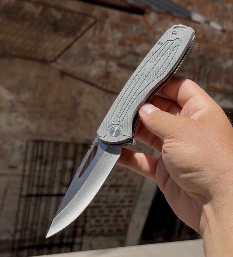D2 ÇELİK / GRİ KABZE PASLANMAZ ÇELİK 21CM