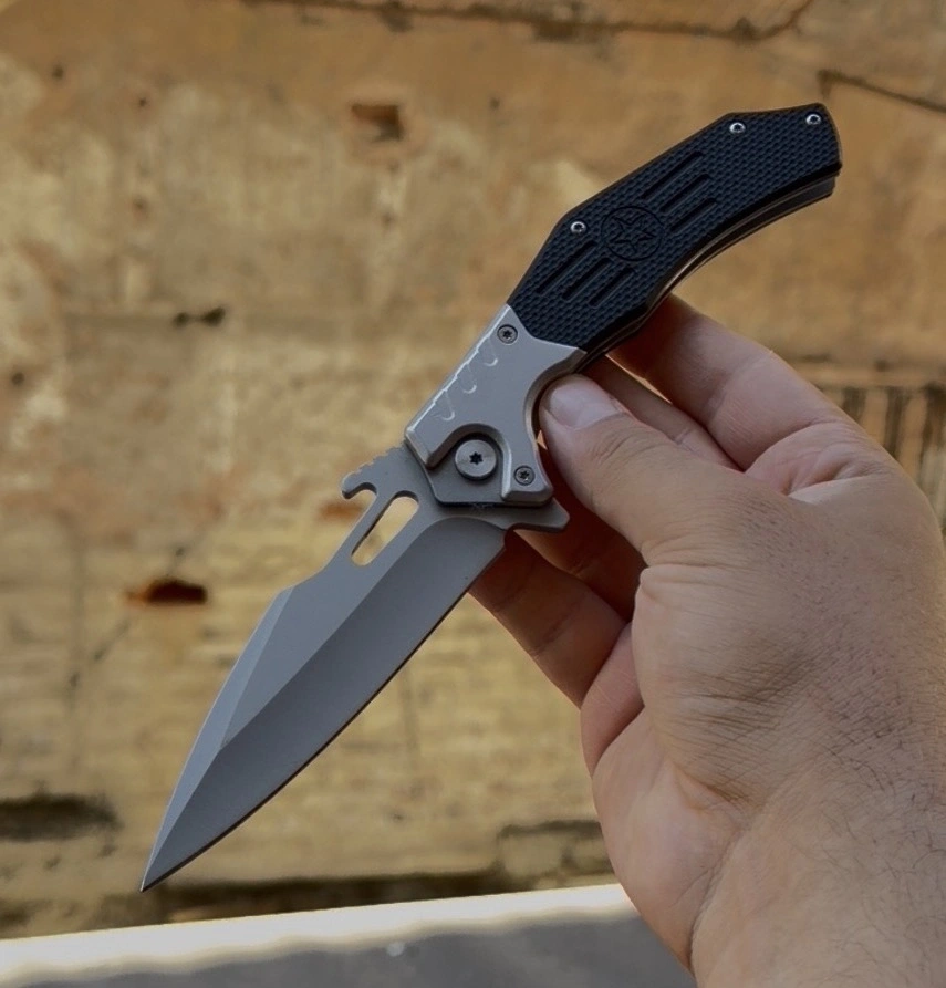 D2 ÇELİK / SİYAH KABZE PASLANMAZ ÇELİK 21CM