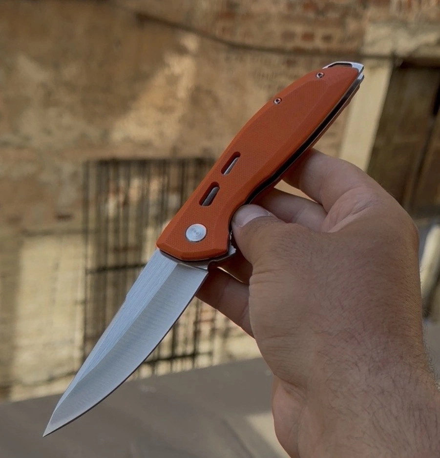 D2 ÇELİK / TURUNCU KABZE PASLANMAZ ÇELİK 21CM