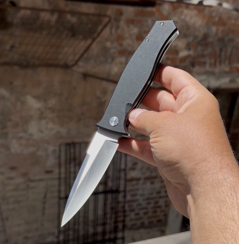 D2 ÇELİK / WD25 SİYAH MİKA KABZE KALİTELİ ÇELİK ÇAKI 21CM