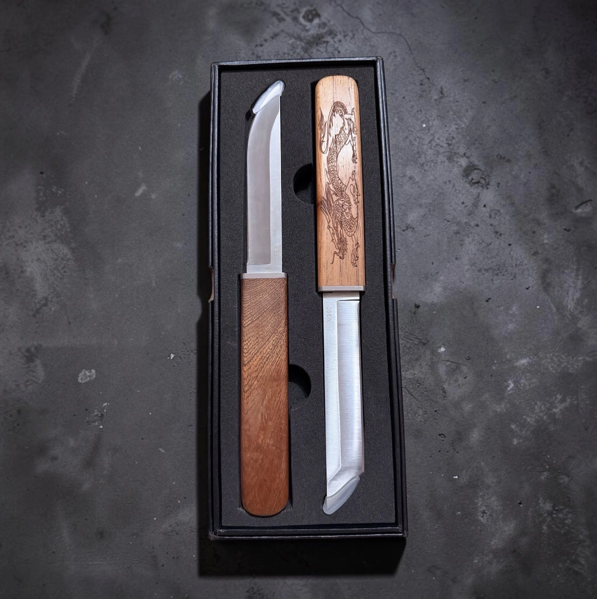 Japon Çeliği M390 Cift Bicak Ahsap Sap 20cm