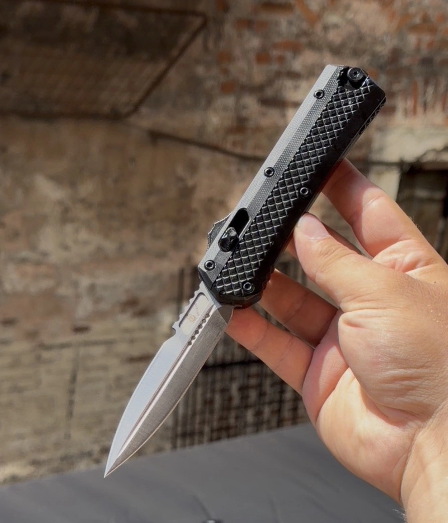 Microtech Glykon A01 Siyah İçten Cıkmalı OTF 21cm