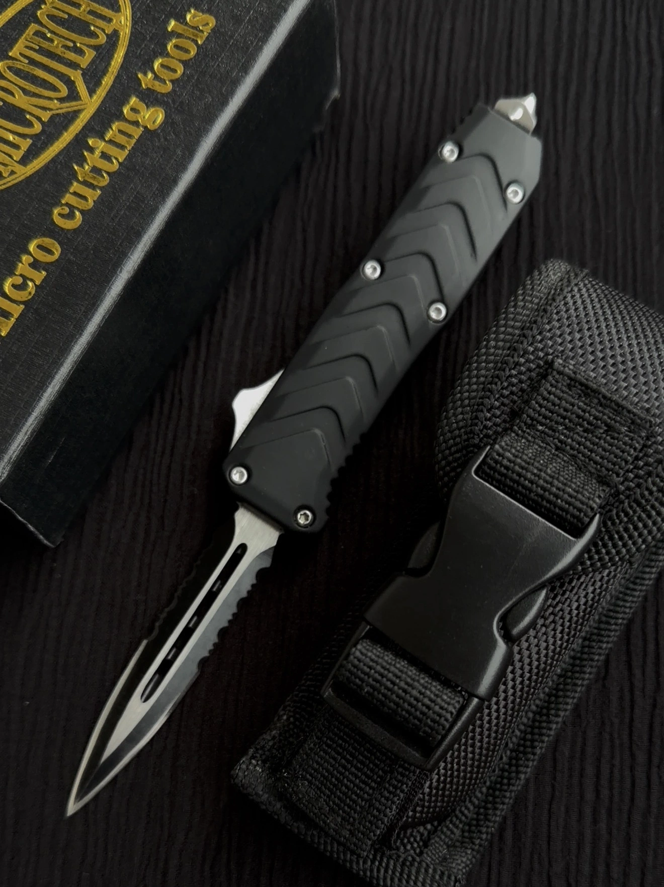 Microtech Mini 16 cm siyah