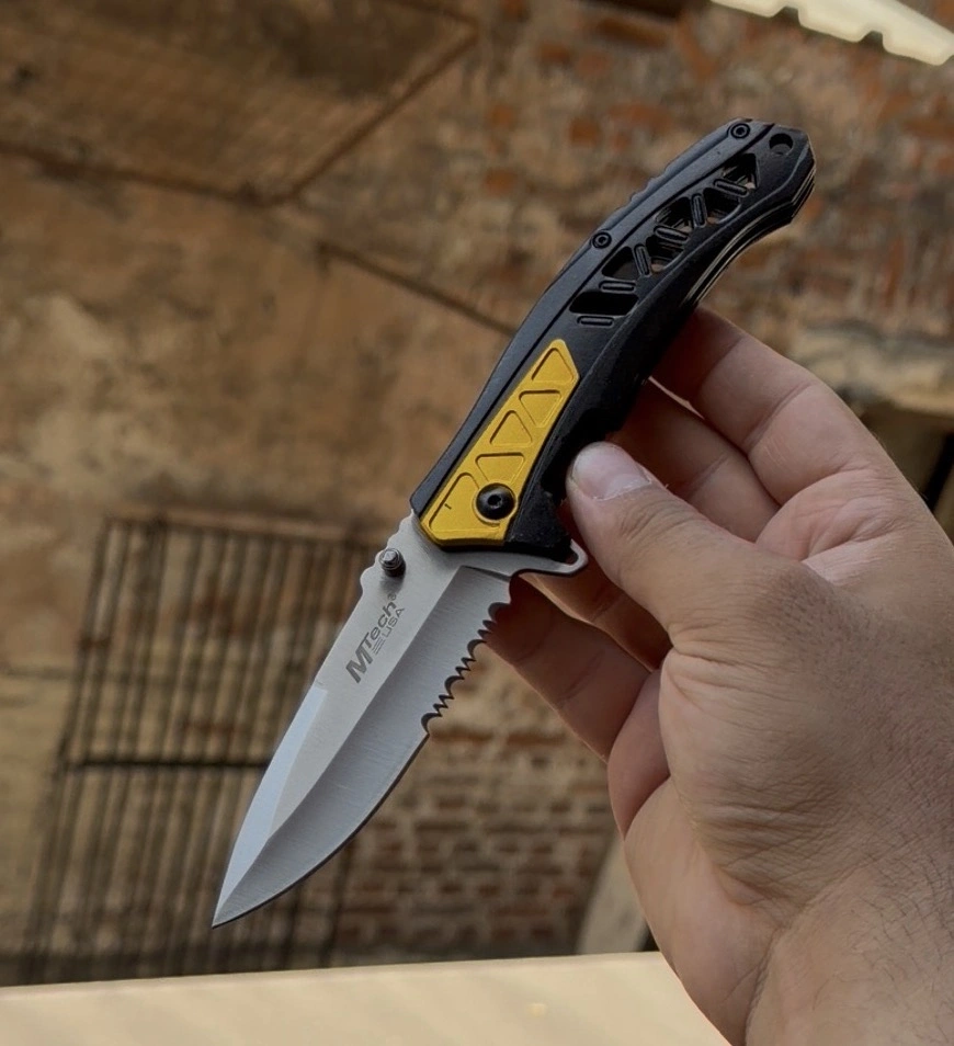 Mtech Testere Ağız Sarı Siyah Kabze 21cm Çakı