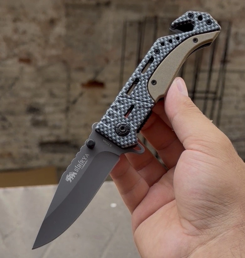 Sibirya Damalı Model 21cm Cep Çakısı