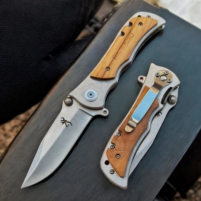 BROWNİNG AHSAP KABZE 21 CM CELİK ÇAKI