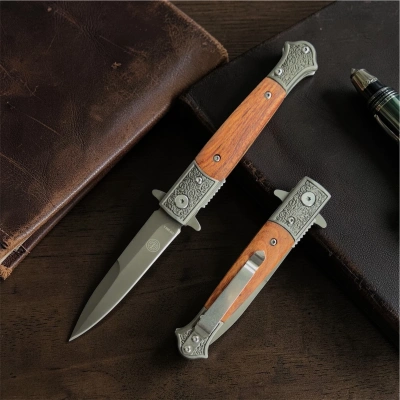 Swat Metal 19 Cm Ahsap Kabze Çakı