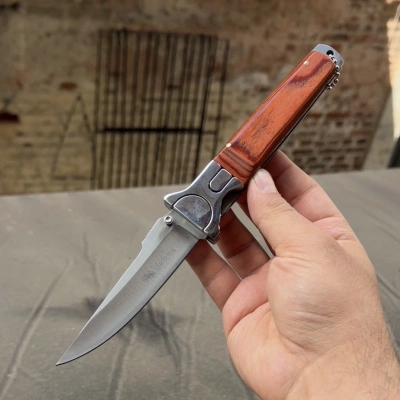 Sibirya S1119 Ahsap Kabze Çakı