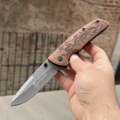 Browning X45 21cm Ahsap Çakı