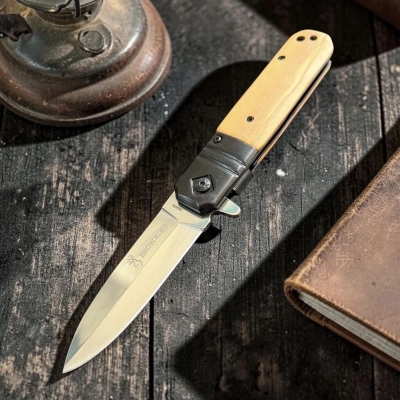 Browning DA343 Ahsap Kabze 21cm Çakı