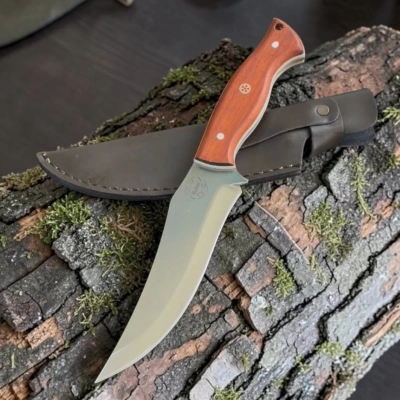 Ahsap Sap Kılıf hediyeli Autdoor Bıcak 26cm